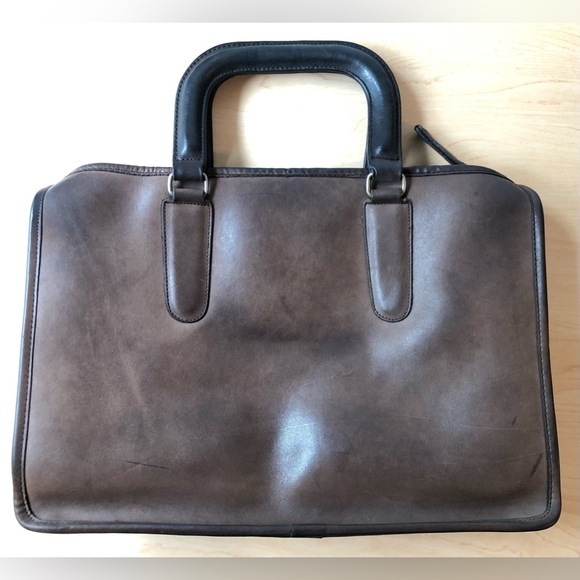 Vintage Coach NYC Slim Satchel in Mocha - Picture 2 of 16